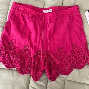 Imperial Star Girls Pink Shorts Size 14 New